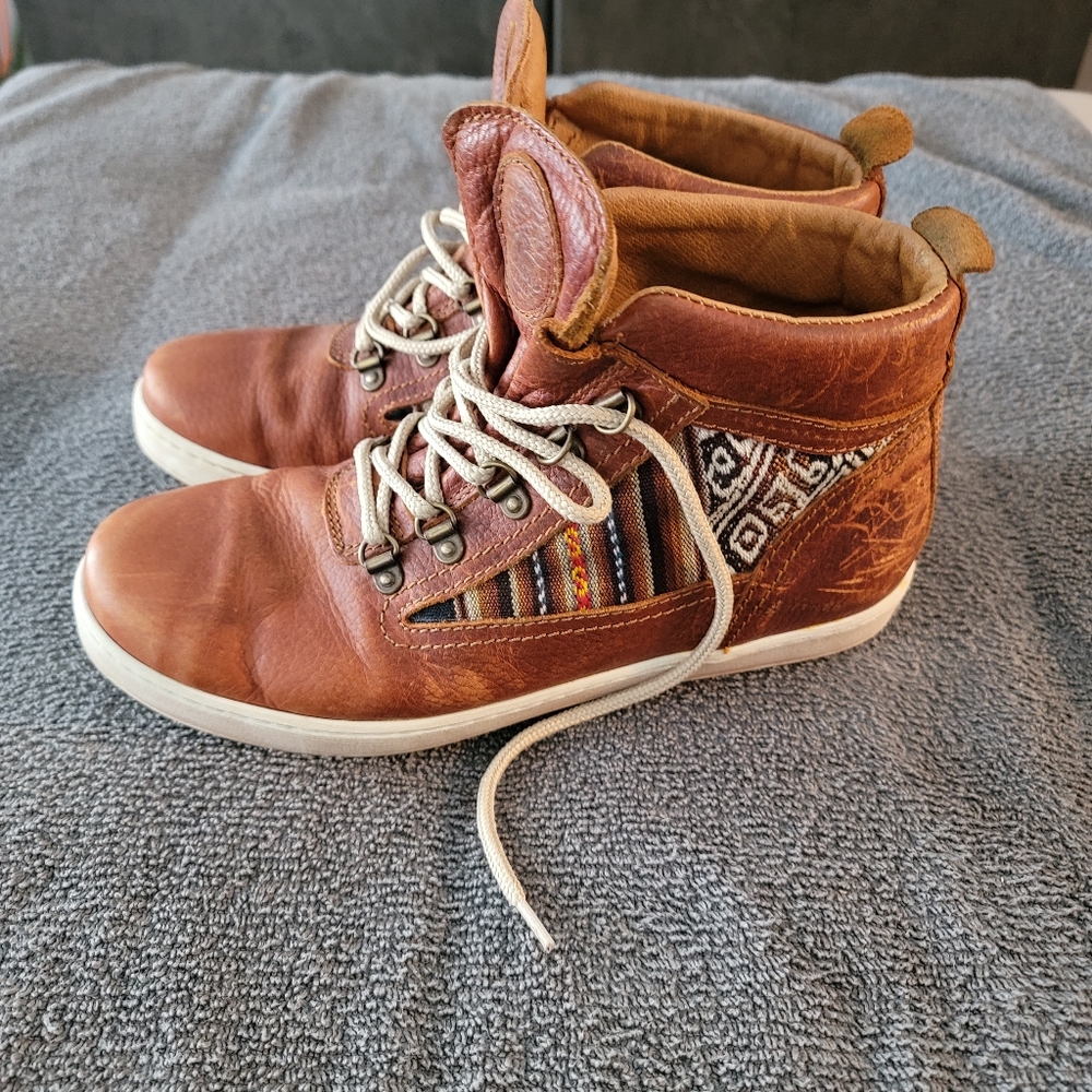 Inkkas Brown Leather Camping Boots